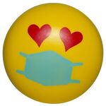 Love PPE Emoji Squeezies® Stress Reliever - Yellow