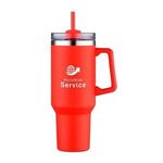 Lucas 40 oz. Double Wall, Stainless Steel Travel Mug - Red
