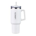 Lucas 40 oz. Double Wall, Stainless Steel Travel Mug - White