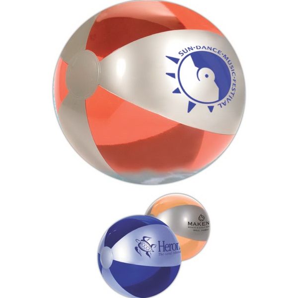 Main Product Image for Imprinted Luster Tone Beach Ball 10 1/2in