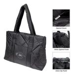 Luxe Quilted Puffer Tote Bag -  