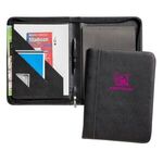 Madison Zippered Padfolio - Black