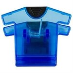 Magnetic Tee Shirt Clip - Translucent Blue