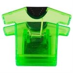 Magnetic Tee Shirt Clip - Translucent Green