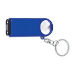 Magnifier and LED Light Key Chain - Blue