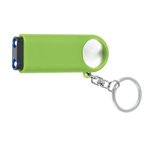 Magnifier and LED Light Key Chain - Lime