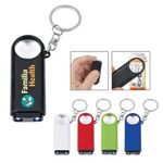 Buy Custom Printed Magnifier and LED Light Key Chain