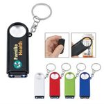 Buy Custom Printed Magnifier And LED Light Key Chain