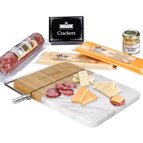 Main Product Image for Custom Printed Marble Cutting Board Charcuterie Set