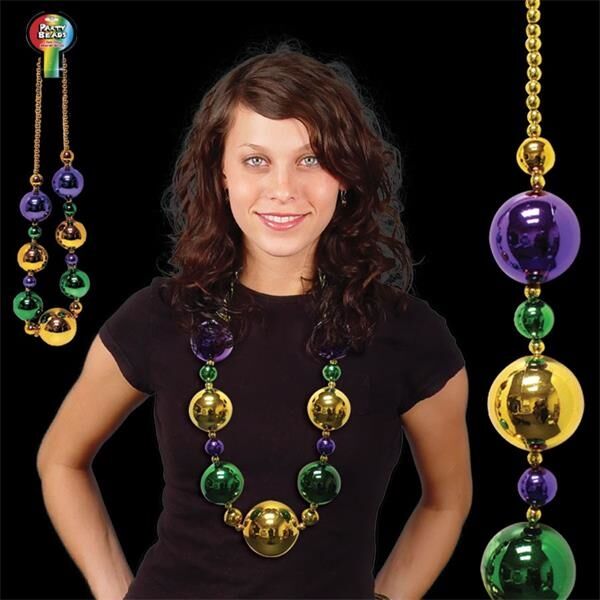 Main Product Image for Mardi Gras Jumbo Bead Necklace