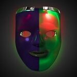 Mardi Gras LED Double Face Mask -  