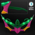 MARDI GRAS PURPLE, GREEN & GOLD MASK LED SHADES - Purple, Green, & Gold