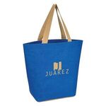 Marketplace Jute Tote Bag - Royal Blue