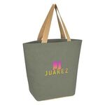 Marketplace Jute Tote Bag -  