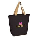 Marketplace Jute Tote Bag -  