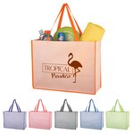 Matte Laminated Non-Woven Bahama Tote Bag -  