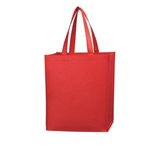 Matte Laminated Non-Woven Shopper Tote Bag - Matte Red