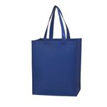 Matte Laminated Non-Woven Shopper Tote Bag - Royal Blue