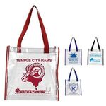 Matterhorn Clear Vinyl Stadium Compliant Tote Bag - Clear-black