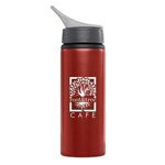 Maui - 24oz. Aluminum Water Bottle - Silkscreen - Red