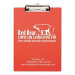 McQuary Letter Size Clipboard with Metal Spring Clip - Red