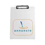 McQuary Letter Size Clipboard with Metal Spring Clip - White