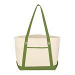 Medium Cotton Canvas Sailing Tote Bag -  