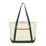 Medium Cotton Canvas Sailing Tote Bag -  