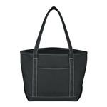 Medium Cotton Canvas Yacht Tote Bag -  