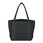 Medium Cotton Canvas Yacht Tote Bag -  