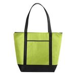 Medium Size Non-Woven Cooler Tote - Green-lime