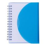 Medium Spiral Curve Notebook - Translucent Blue