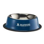 Medium Stainless Steel Pet Bowl - Blue