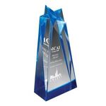 Medium Star Sculpture Award - Blue