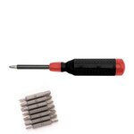 MegaPro 15-In-1 Multi-Bit Screwdriver - Black with Red