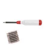 MegaPro 15-In-1 Multi-Bit Screwdriver - White with Red