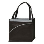 Mesa Curve Non-Woven Tote - Black