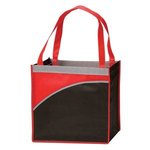 Mesa Curve Non-Woven Tote - Red