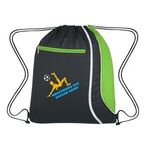 Mesh Accent Drawstring Sports Pack -  