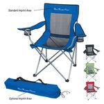 Buy Imprinted Mesh Folding Chair With Carrying Bag