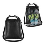 Mesh Water-Resistant Wet/Dry Bag - Black