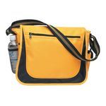 Messenger Bag with Matching Striped Handle -  