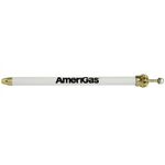 Metal Crown Pen - White