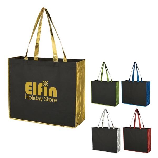 Main Product Image for Metallic Accent Non-Woven Bag