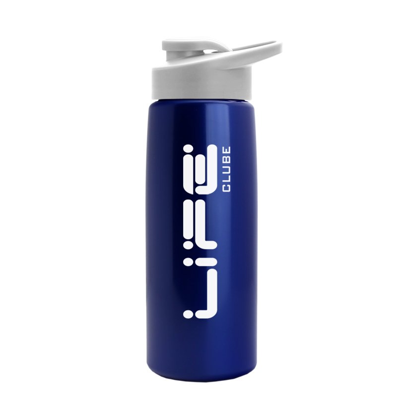 Main Product Image for Sports Bottle Metallic With Drink Thru Lid - 26 Oz