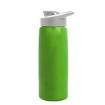 Metallic Flair Bottle - Drink Thru Lid - 26 oz - Metallic L Grn w/ Wht Lid