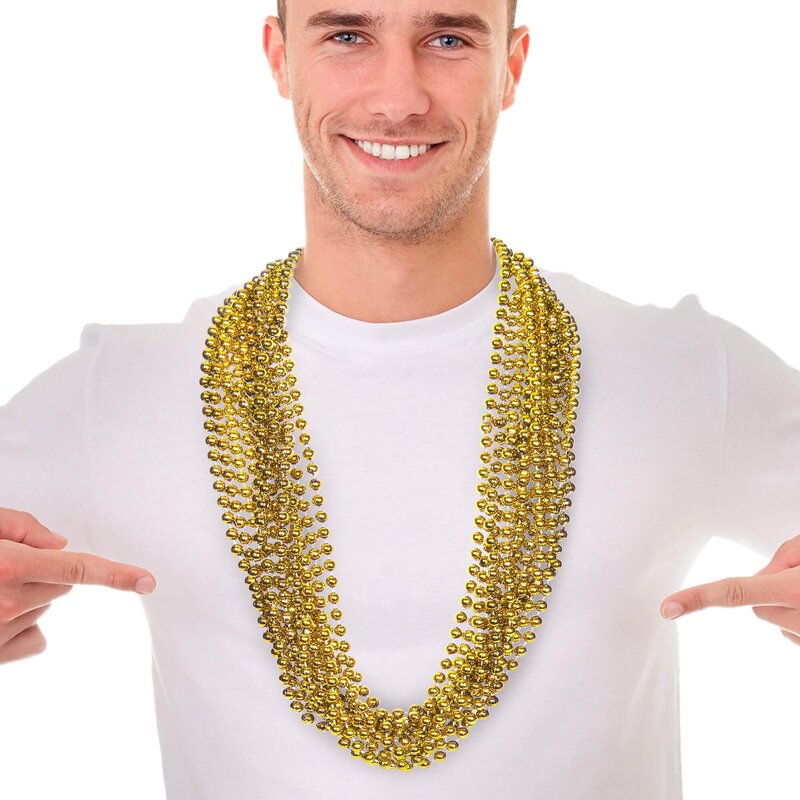 Main Product Image for Metallic Gold Mardi Gras Beads