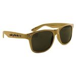 Metallic Miami Sunglasses - Metallic Gold