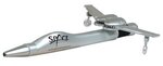 Buy Promotional Metallic Silver Ballpoint Clicker Jet Pen