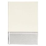 Metallic Two-Tone Journal - White With Silver